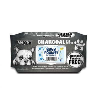 Șervețele Umede Absorb Plus – Baby Powder, 80 Bucăți